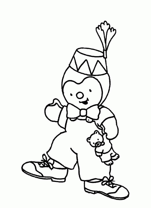 Coloriage Tchoupi au cirque