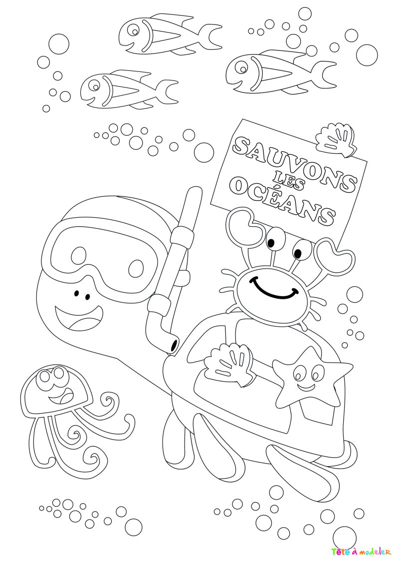 Coloriage tortue marine