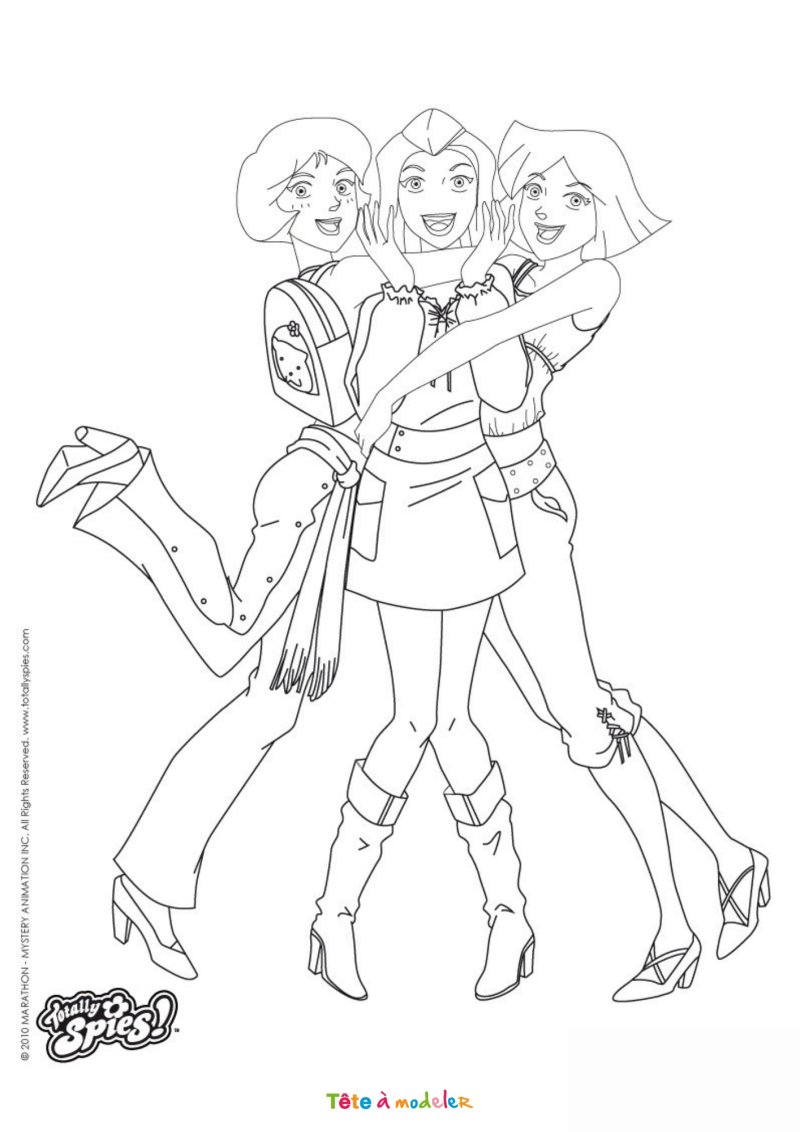 Coloriage Totally Spies à télécharger