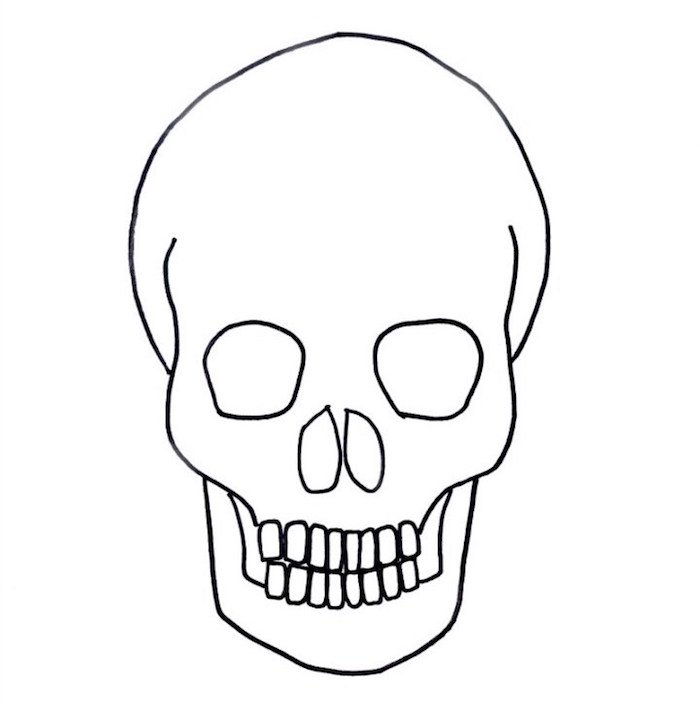 Coloriage Tête de mort #02