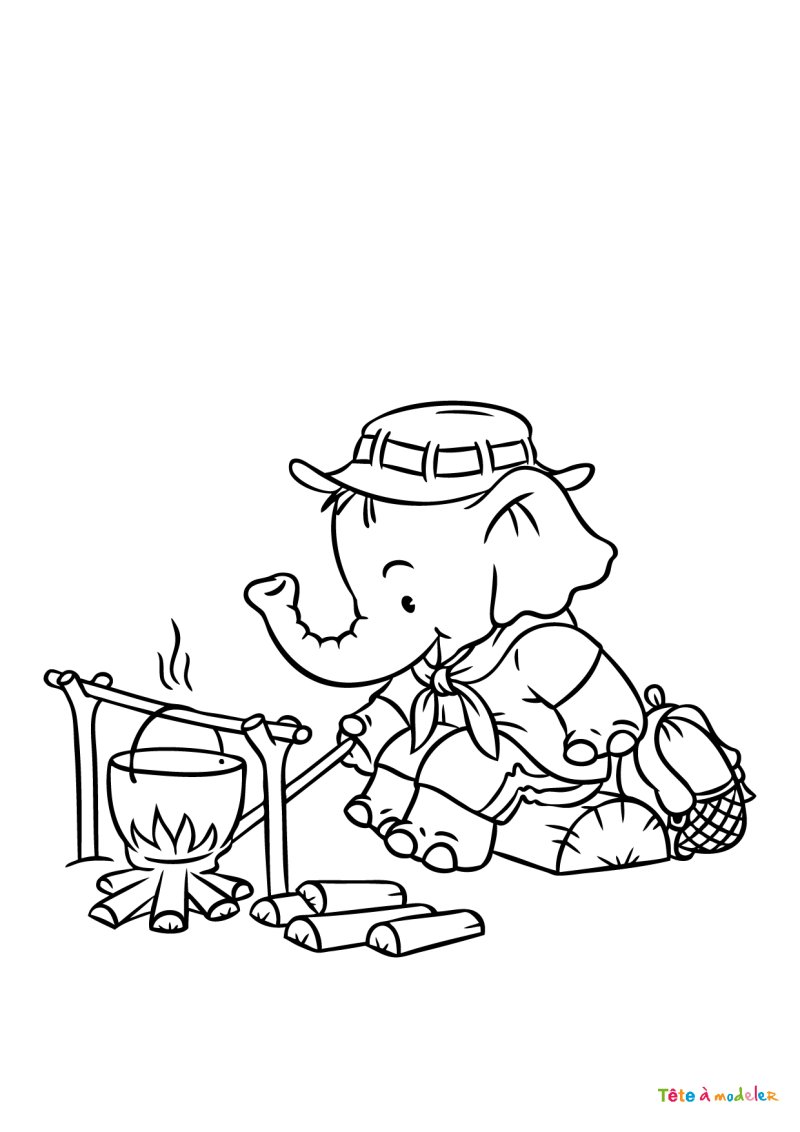 Coloriage vacances d'été
