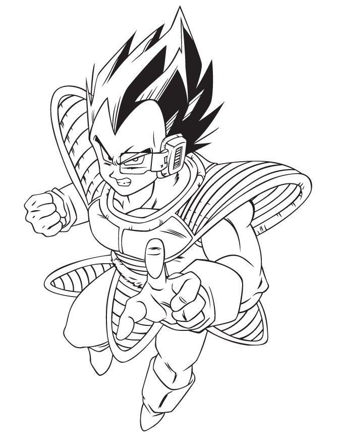 Portrait de Vegeta de Dragon Ball