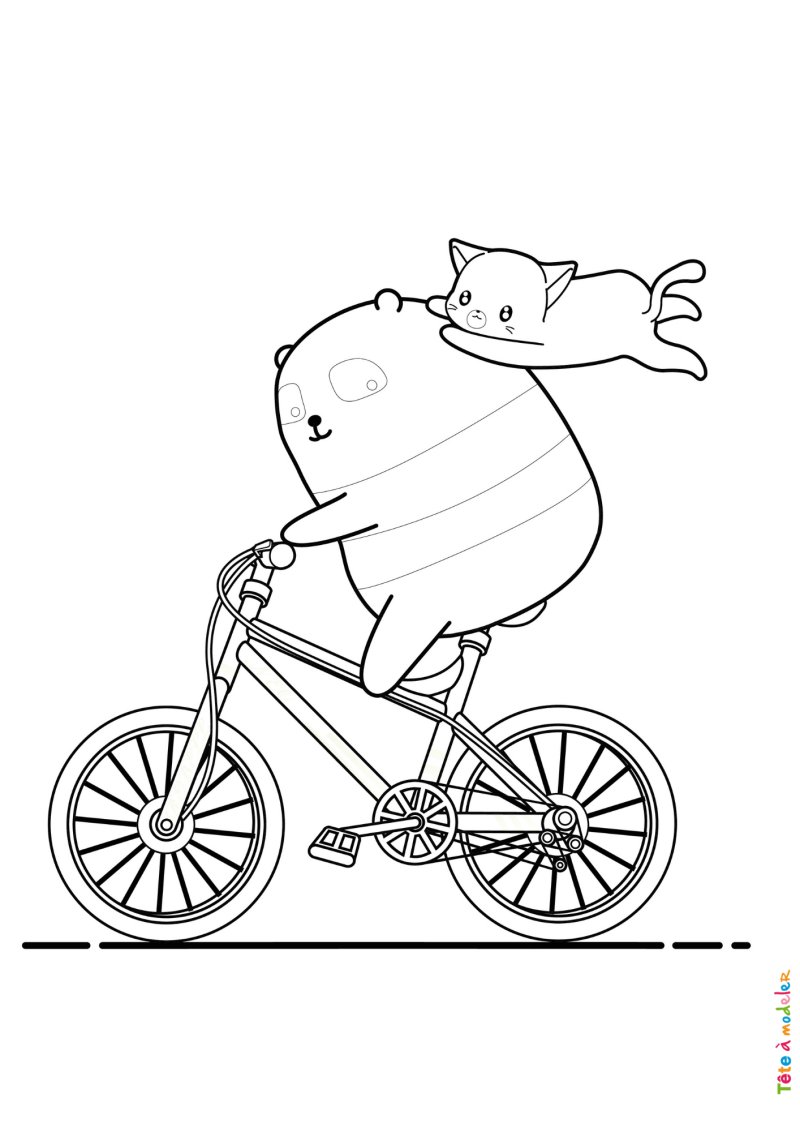 Coloriage vélo #07