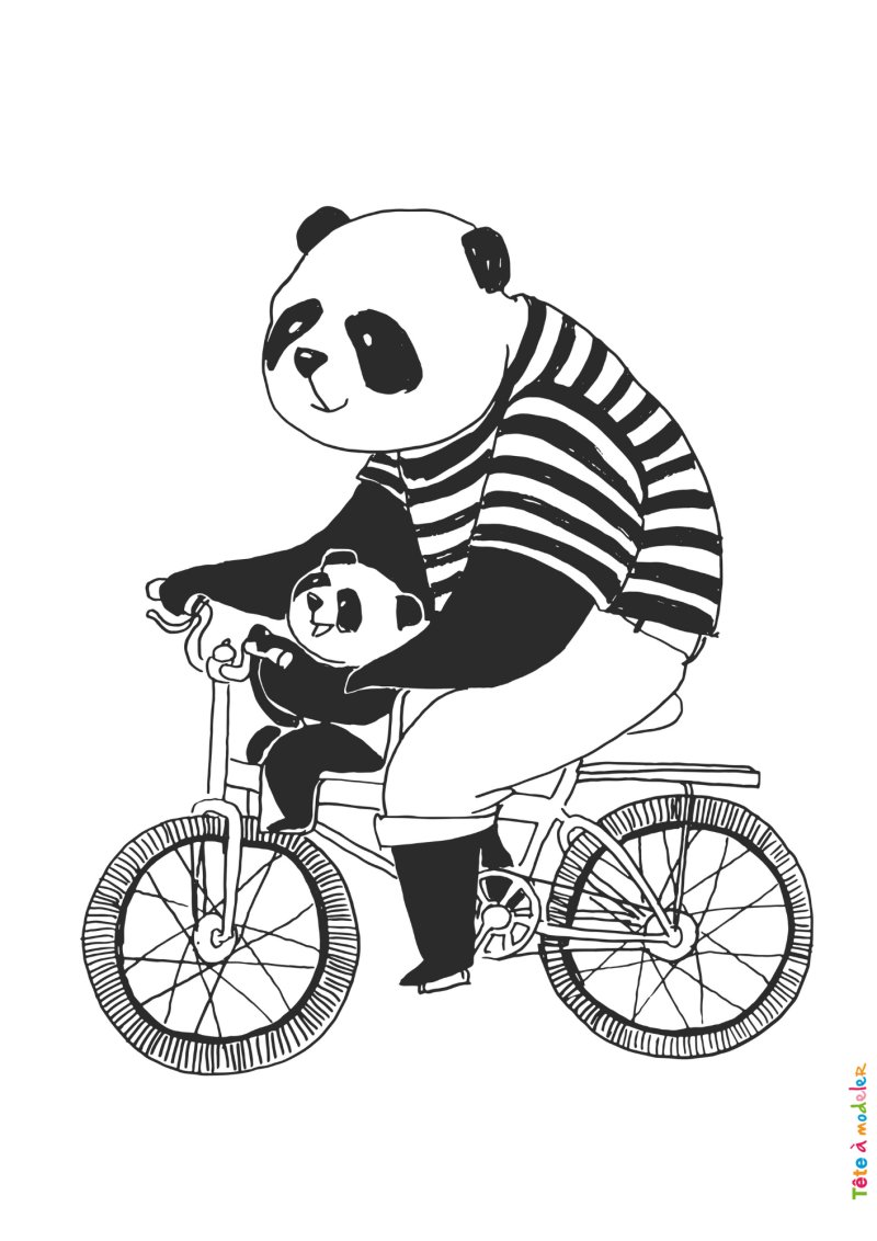 Coloriage vélo #08