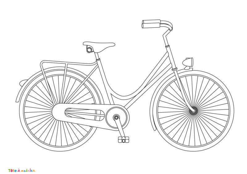 Coloriage vélo #10