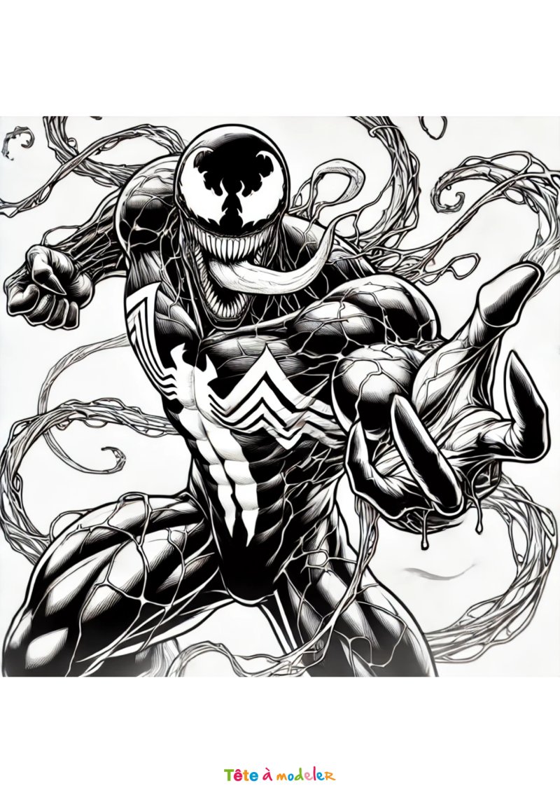 Coloriage Venom de Marvel