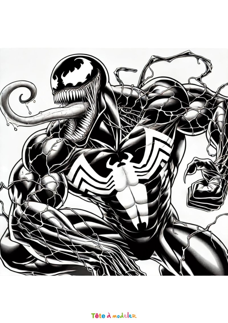 Coloriage Venom gratuit