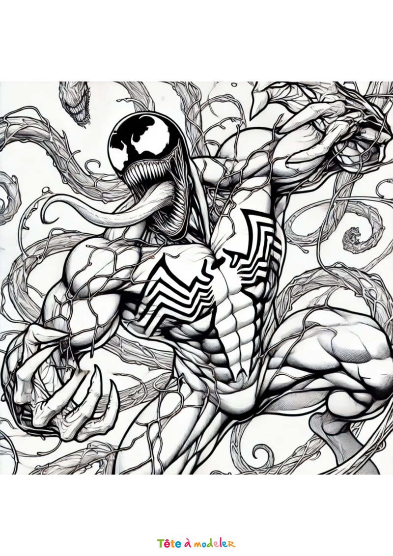Coloriage venom rapide