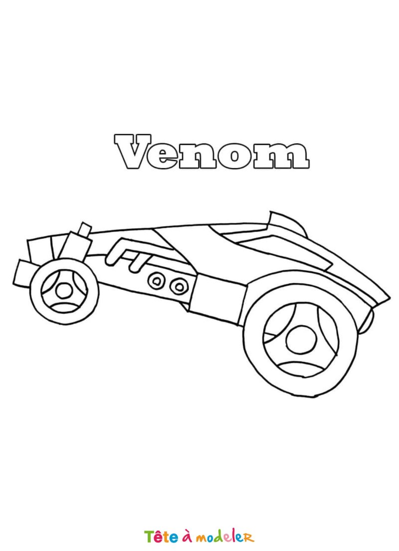 Coloriage Venom Rocket League