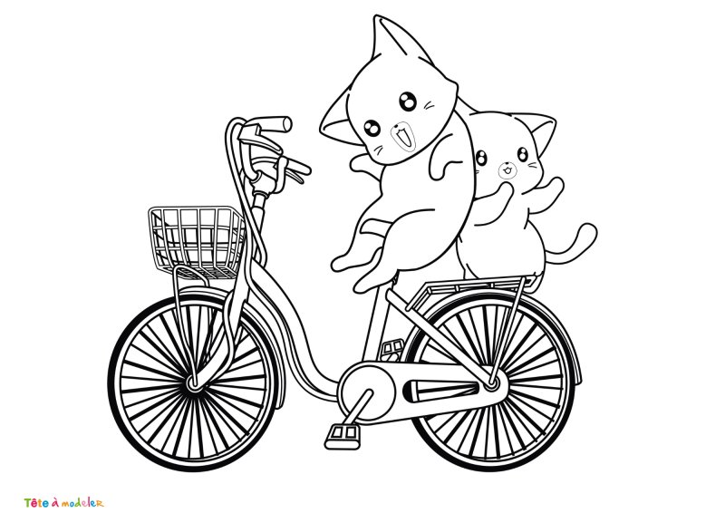 Coloriage vélo #05