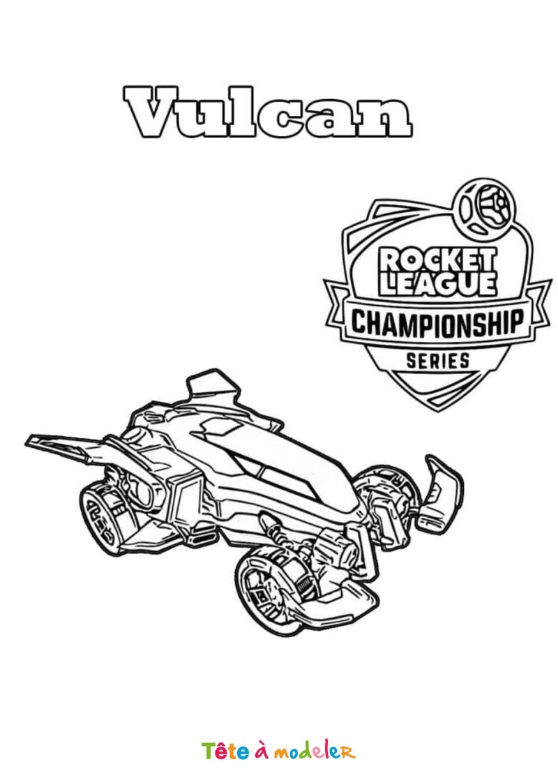 Coloriage Vulcan Rocket League