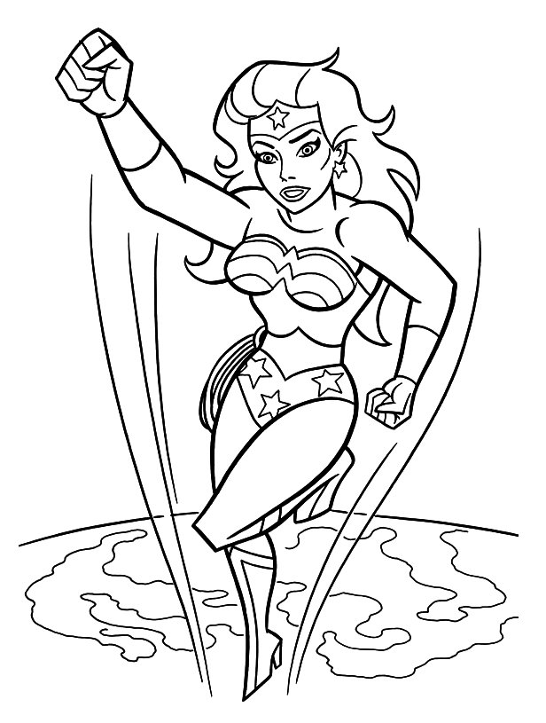Coloriage Wonder Woman #1