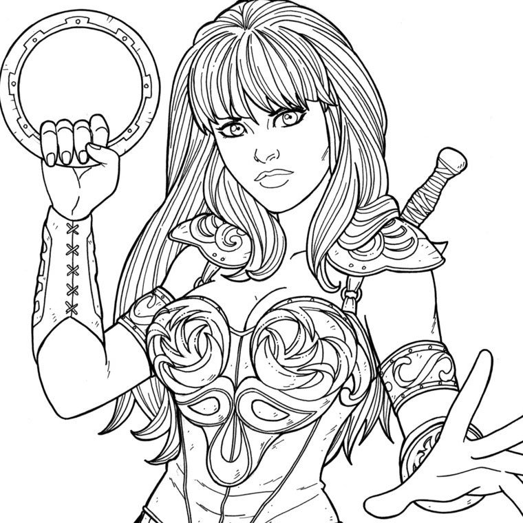 Coloriage Wonder Woman #4