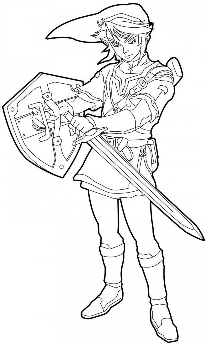 Coloriage Zelda Breath of Wilde