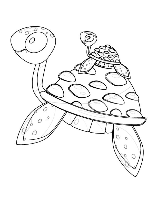 Coloriages tortue à imprimer