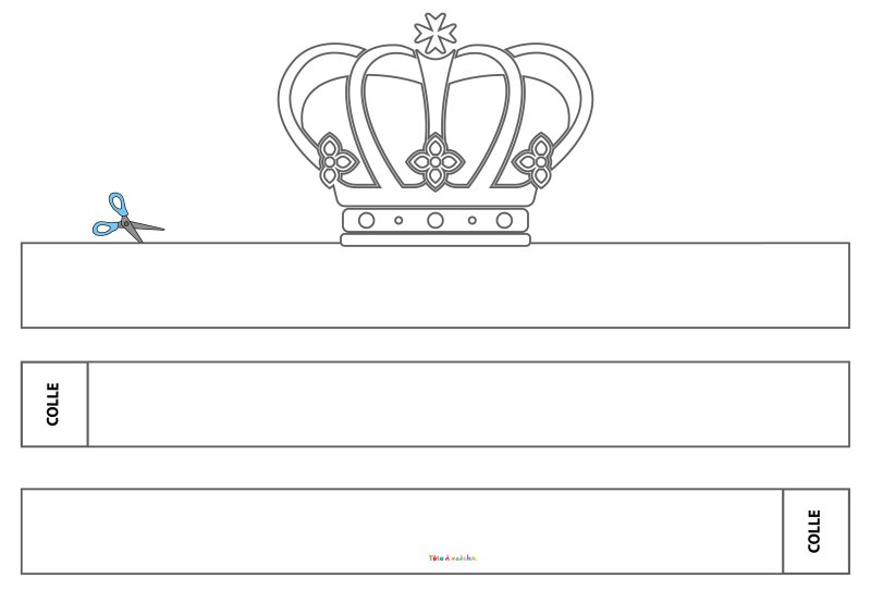 Couronne des rois à imprimer #04