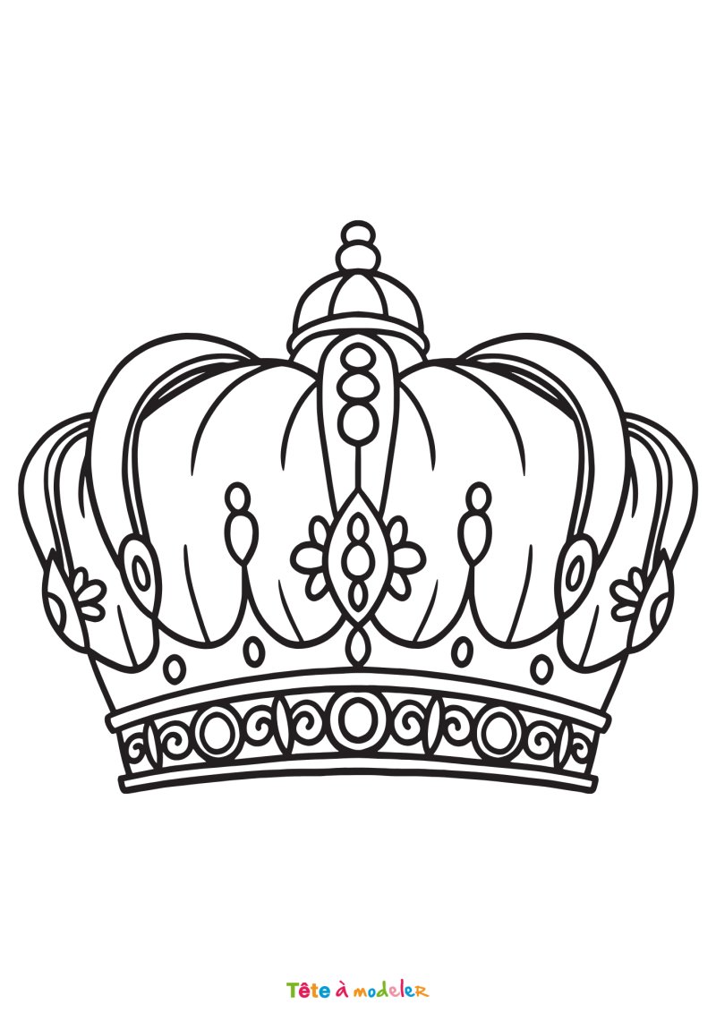 Coloriage d'une couronne de perles