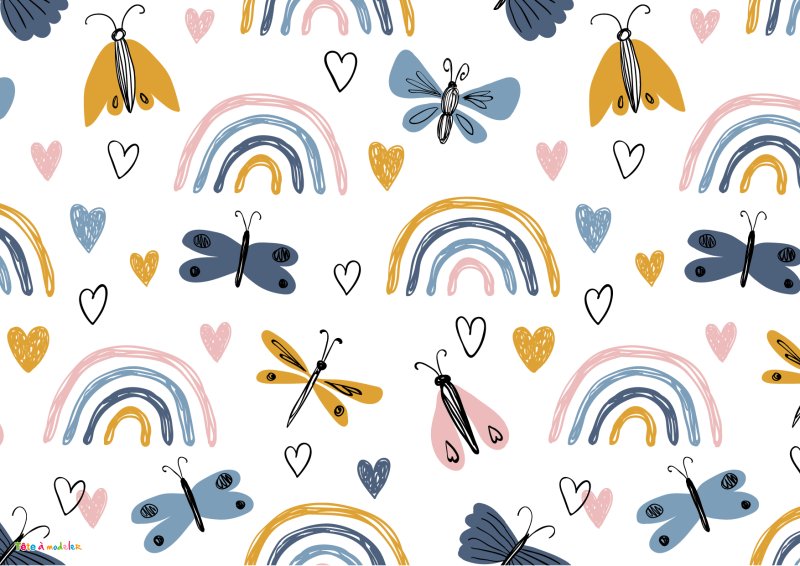 couverture de carnet à imprimer- les papillons