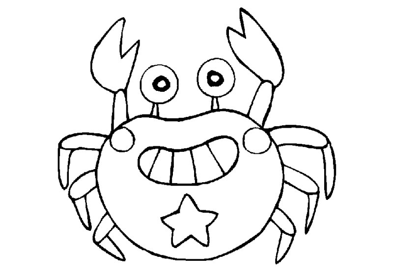 Dessin avec un crabe 