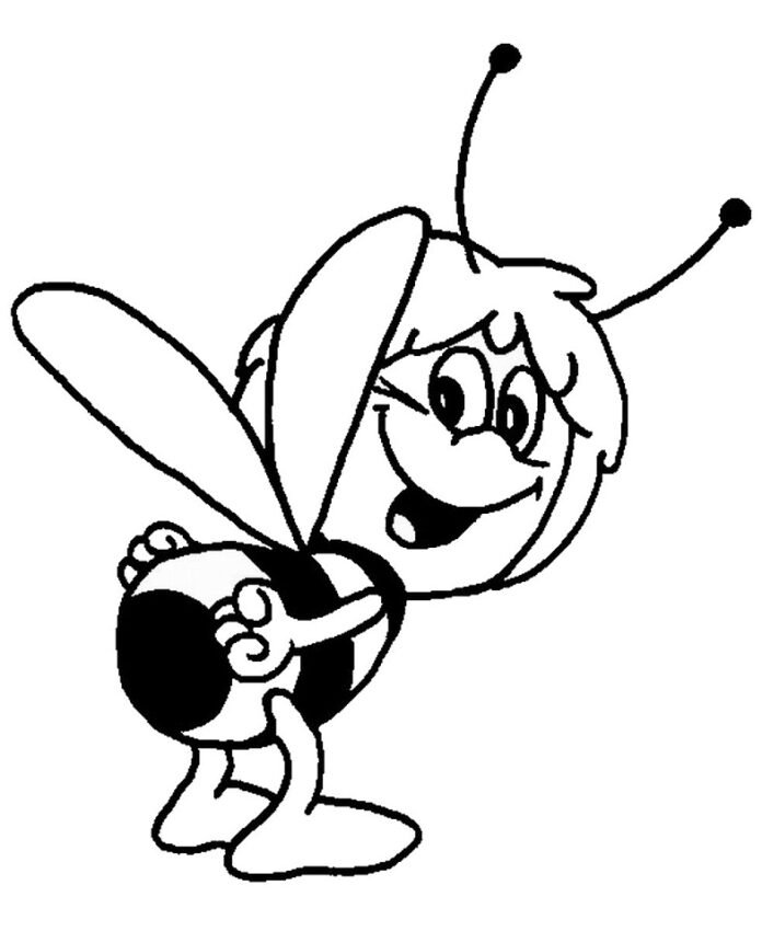 Dessin de Maya l'abeille facile
