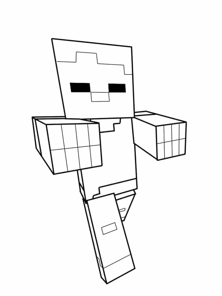 Dessin de Minecraft zombie