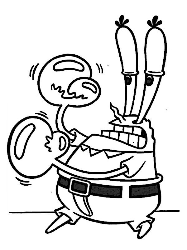 Dessin de Mr Krabs 