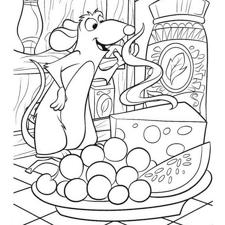 Dessin de Ratatouille à imprimer 