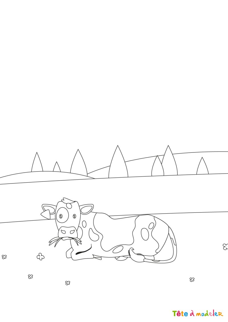 Dessin de vache #06