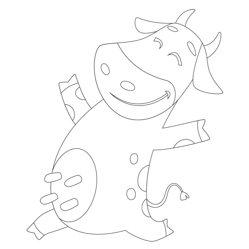 Dessin de vache #09