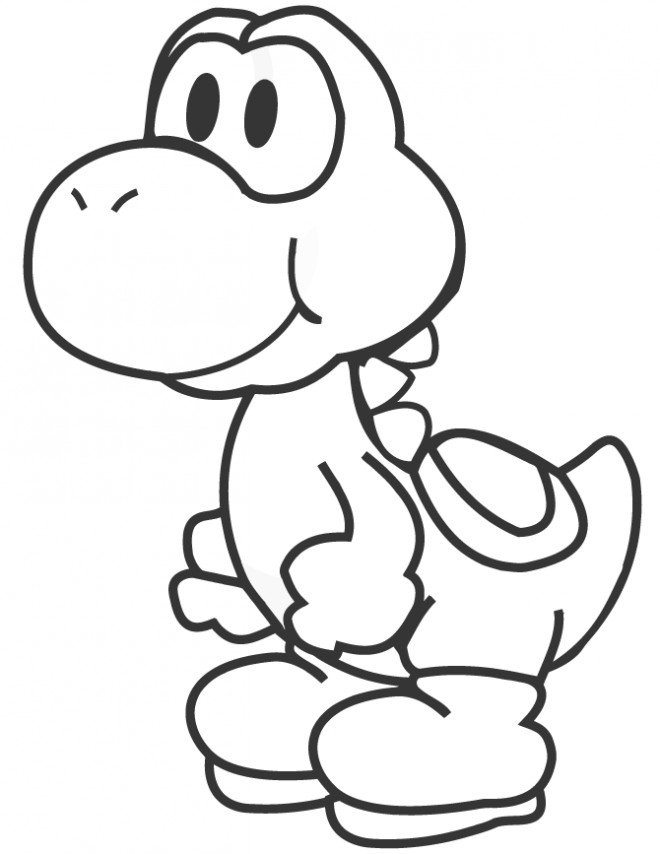 Dessin de Yoshi à colorier