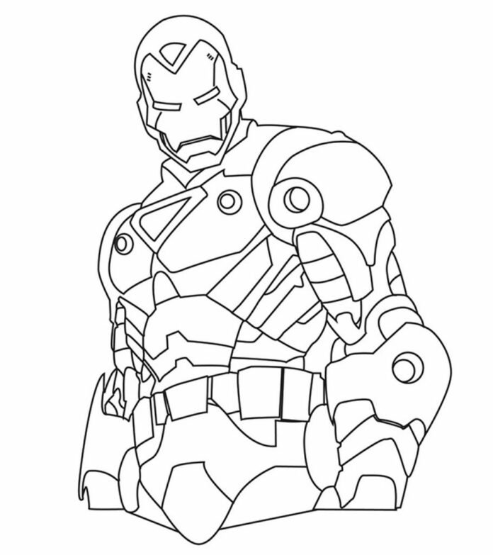 Dessin d'Iron Man