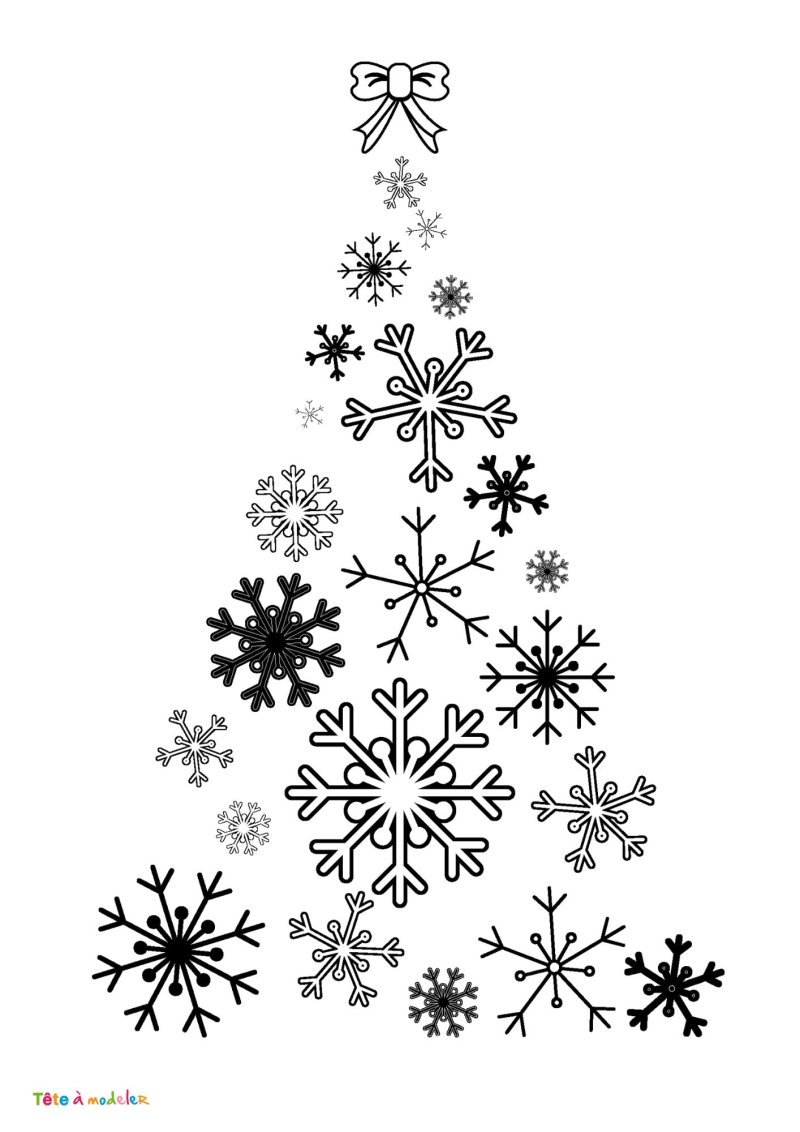 Dessin d'un flocon de neige