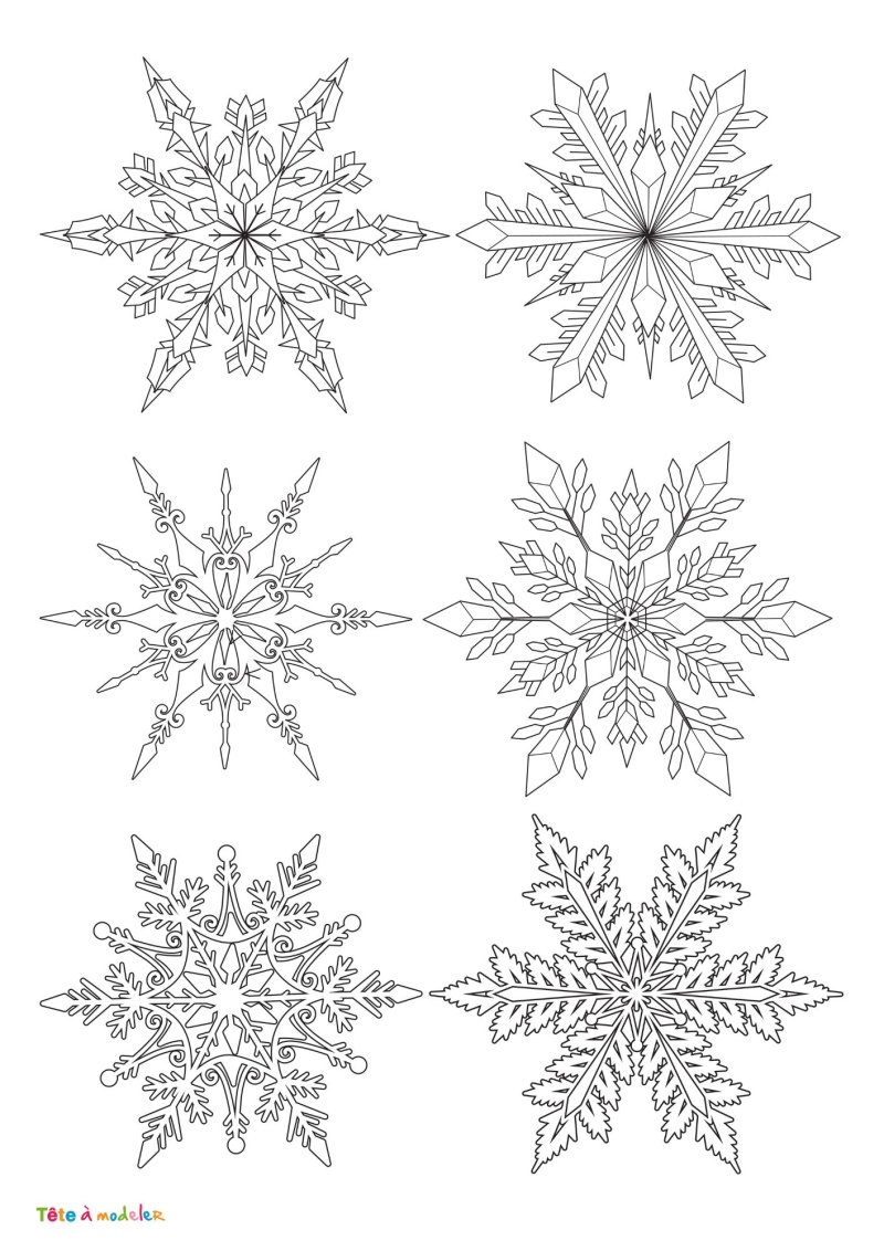 Dessin d'un flocon de neige
