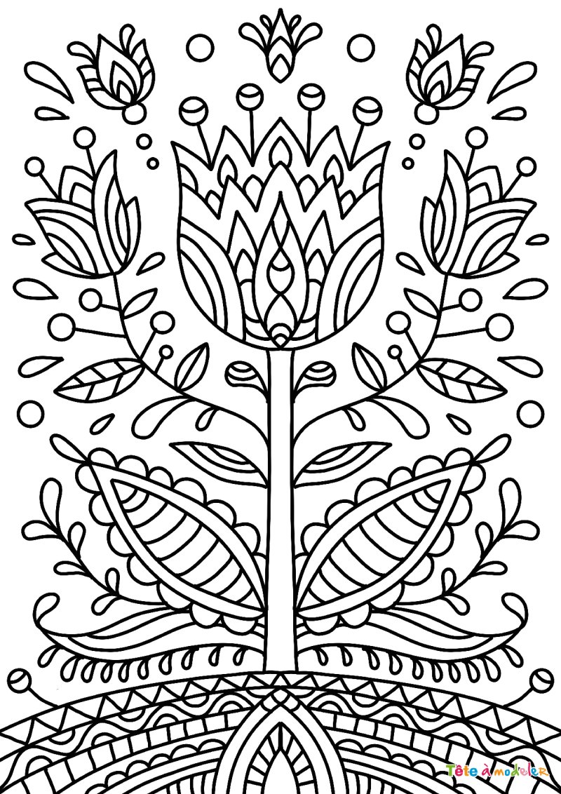 Dessin fleur #09