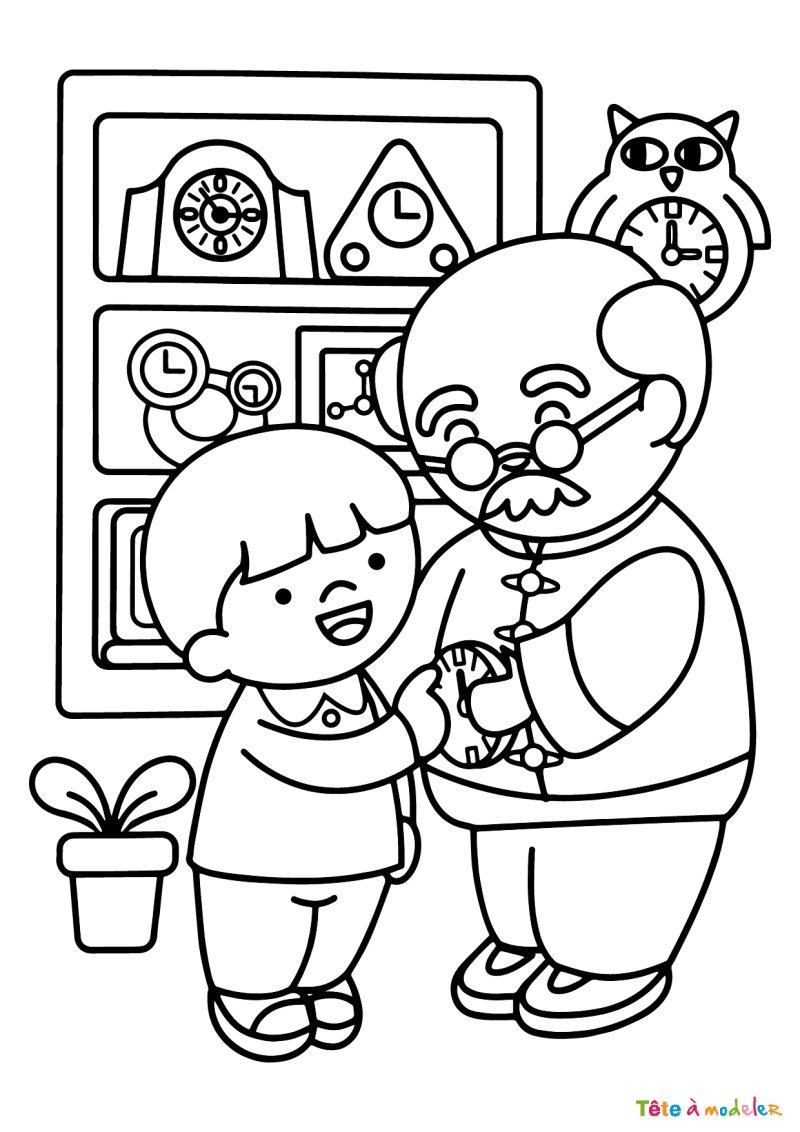Dessin Grand Père #04