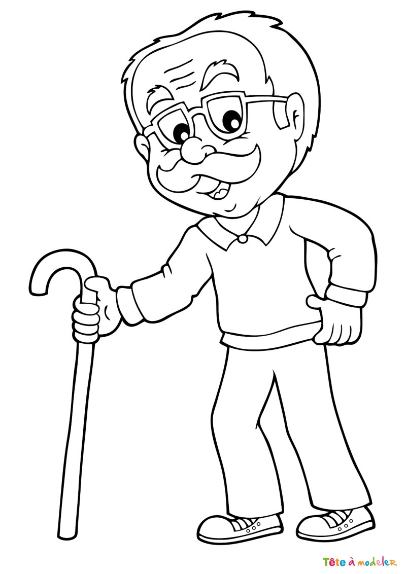 Dessin Grand Père #06