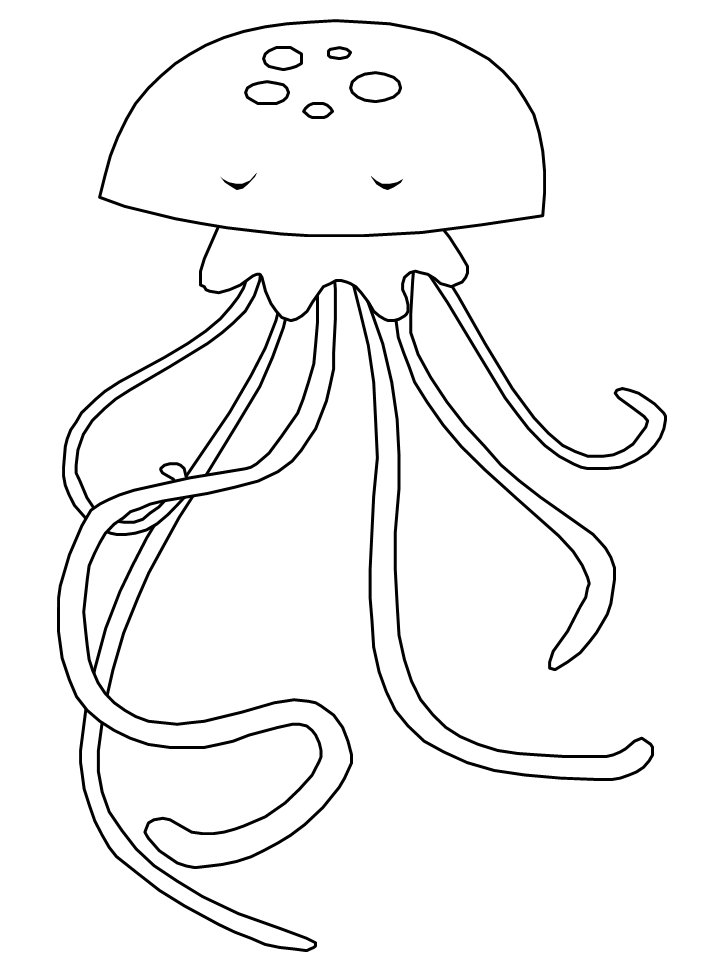 Dessin d'une méduse original