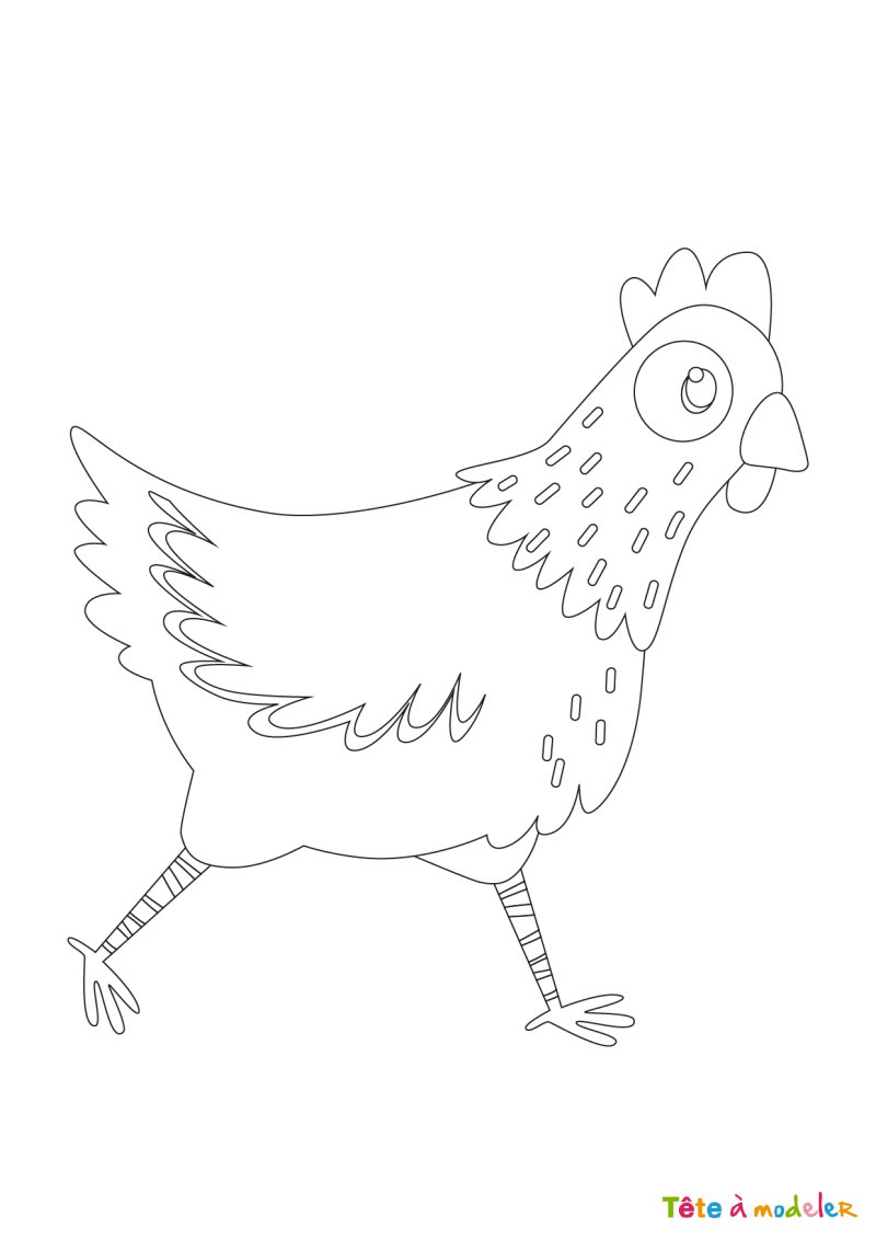 Dessin poule #4