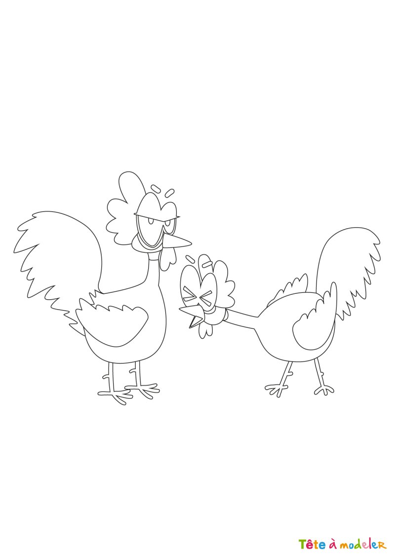 Dessin poule #9