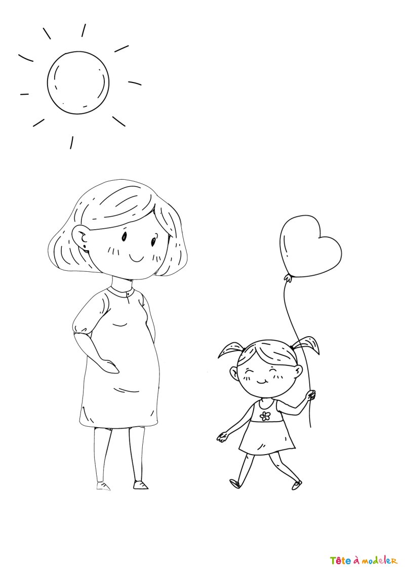Dessin pour maman mignon