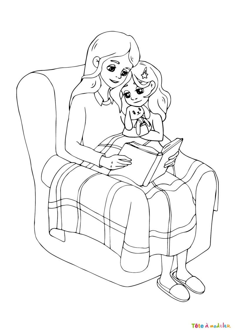 Dessin pour maman maternelle