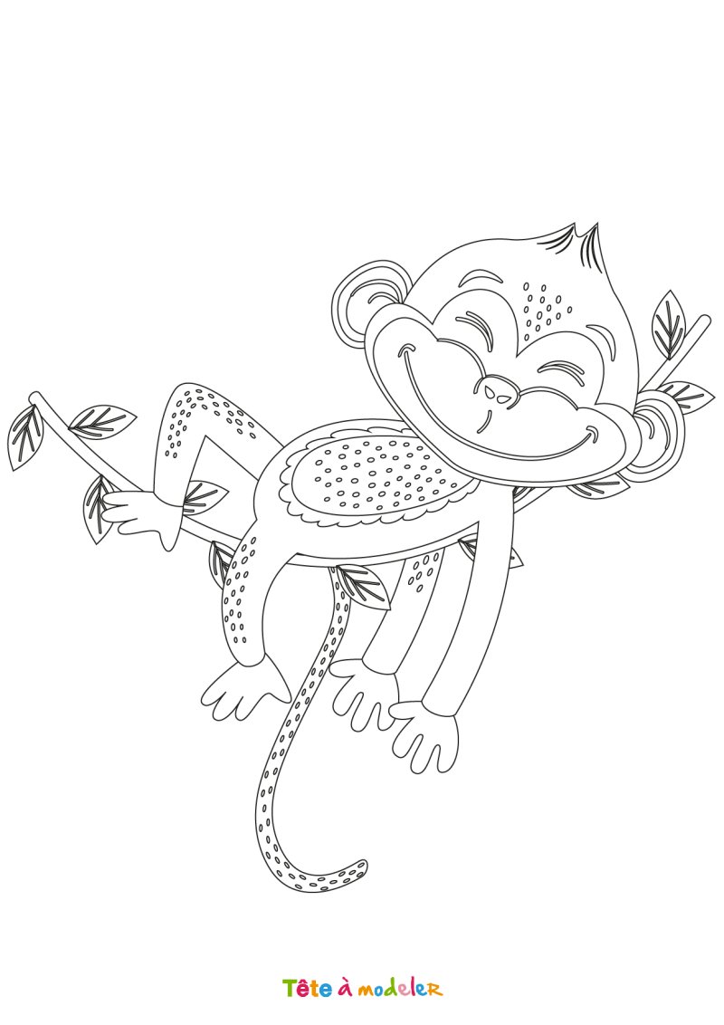 Dessin singe #02