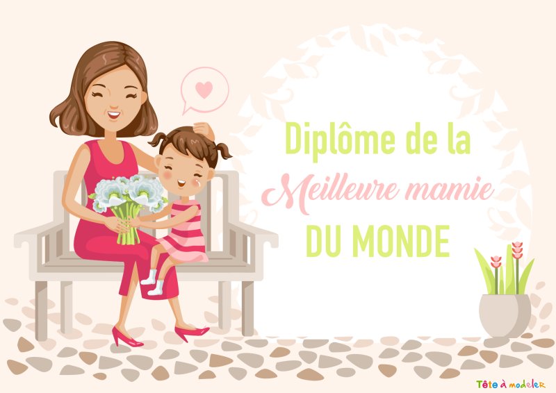 Diplôme meilleure mamie au monde !