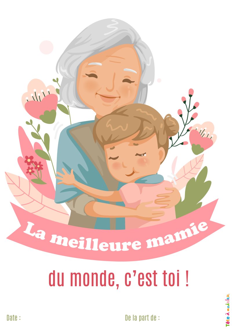 Diplôme de la meilleure mamie 1