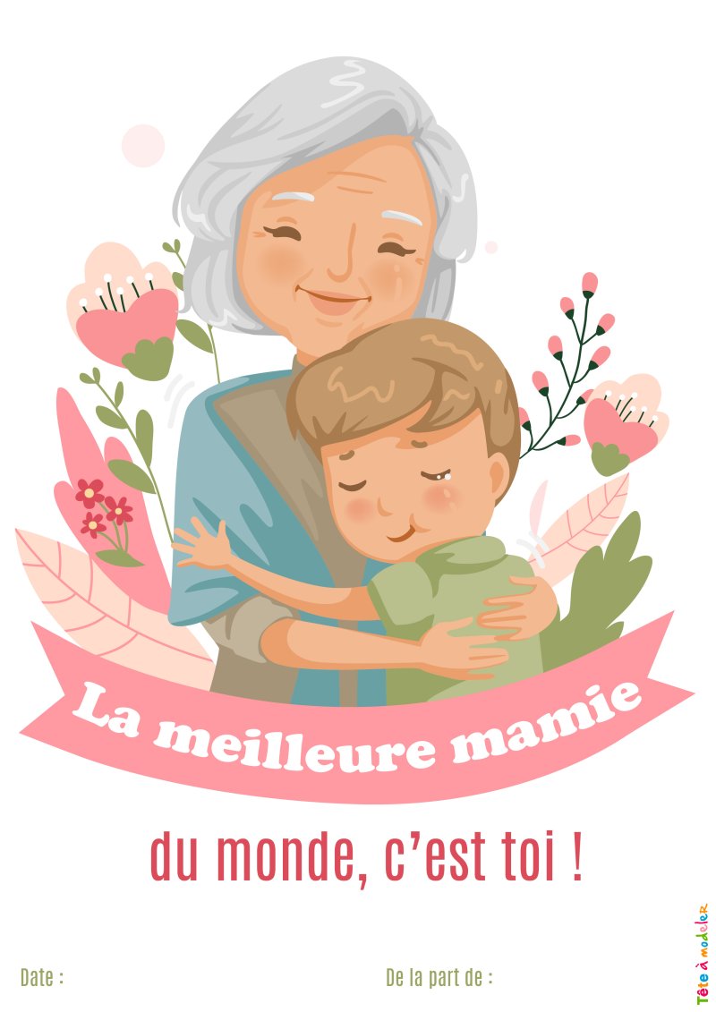 Diplôme de la meilleure mamie 2