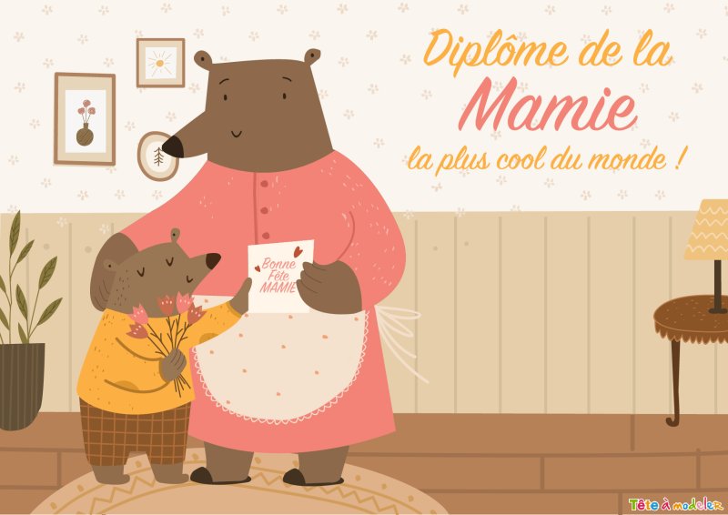 Diplôme de la plus cool des mamies !