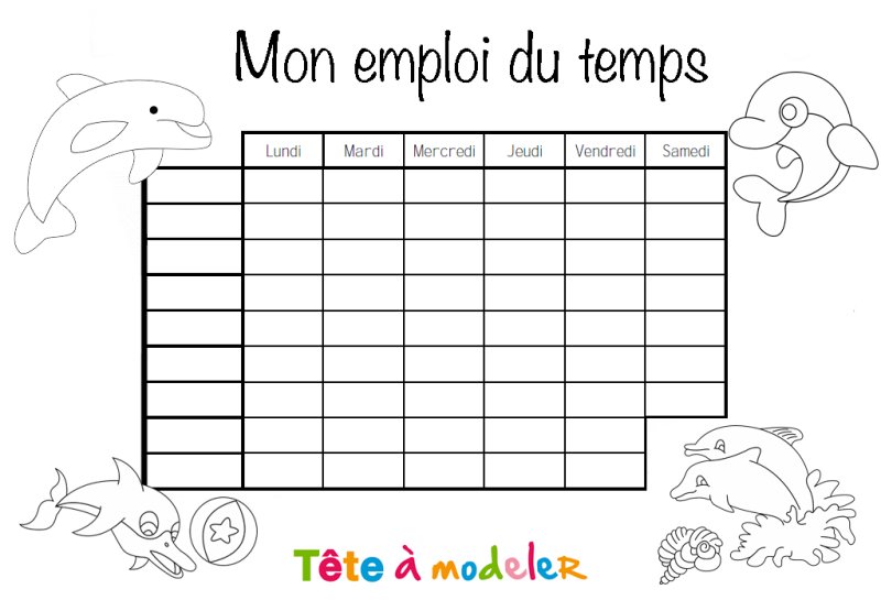 Emploi du temps dauphin