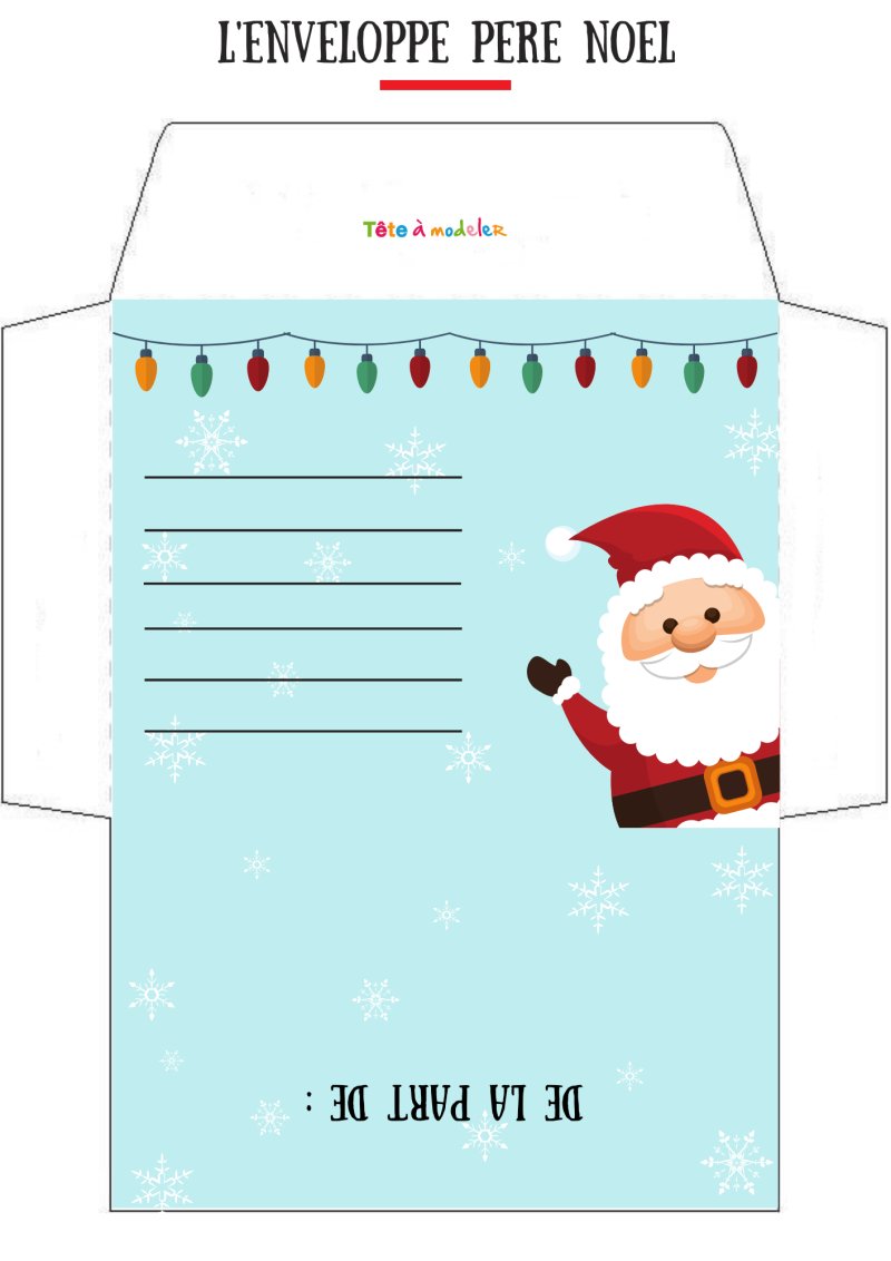 Enveloppe Père Noël