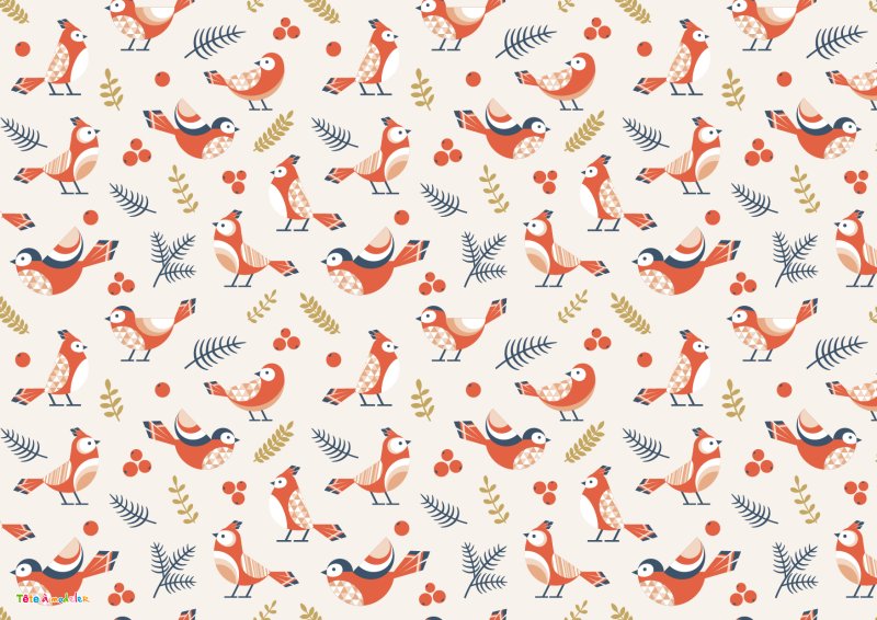 couverture de carnet à imprimer- les oiseaux
