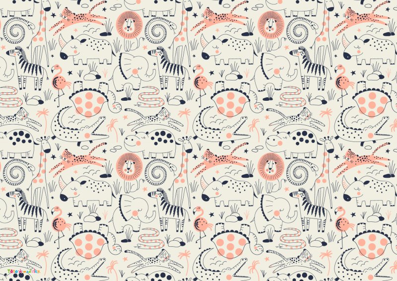 couverture de carnet à imprimer- les animaux